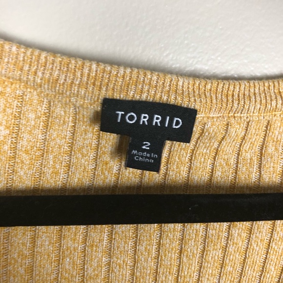 Torrid Yellow Gold Long Sleeve Sweater - Picture 5 of 7